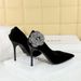 3739-H59L Wind slimming Water Diamond Side Flower Xishi Velvet Fine Super High Heels Single Shoes for Women_voghion.com