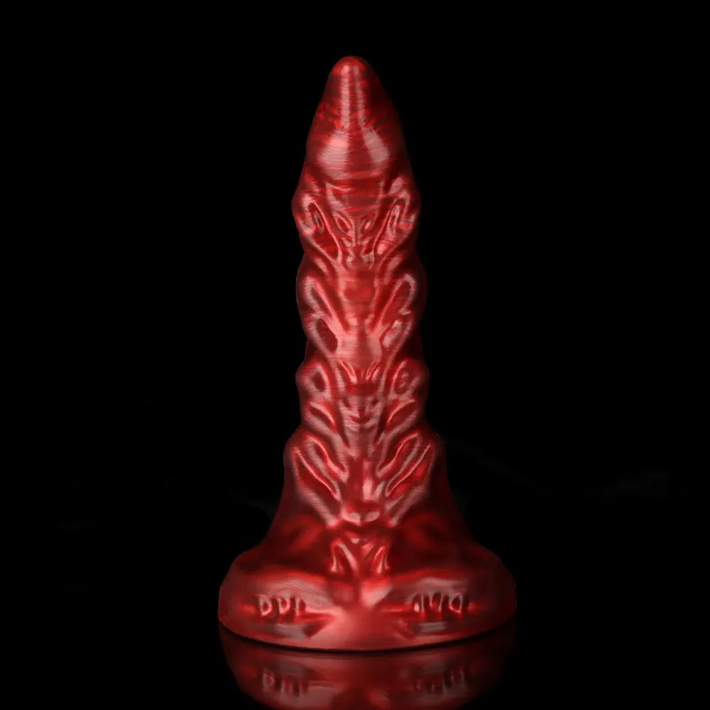 Alien Adult Rear Court Plug Fantasy Dragon SM Sex Toy Liquid Silicone Anal Dilator Simulation Toys_voghion.com
