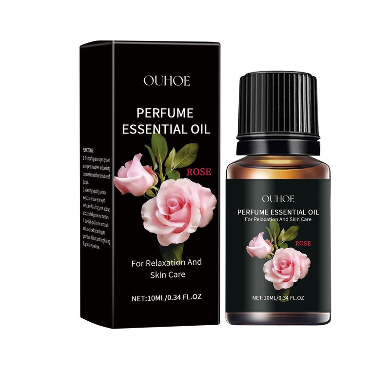 Óleo Essencial de Massagem de Rosas, Tratamento de Massagem Corporal Nutritivo e Hidratante para Ombros e Pescoço Óleo Essencial de Rosas_voghion.com