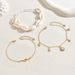 European And American New Simple Natural Shell Summer Anklet Set Leisure Beach Vacation Style Adjustable Anklet Jewelry_voghion.com