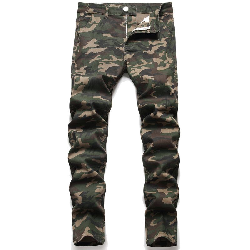 Jeans da uomo usati alla moda, leggermente elastici, piccoli, dritti, aderenti, alla moda giovanile, pantaloni da uomo, jeans 2025 nuovi_voghion.com