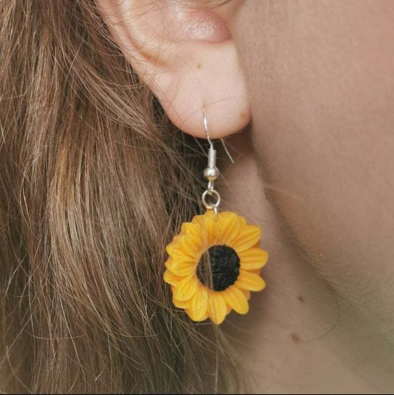 Accessori semplici Orecchini a gancio Orecchini a fiore piccolo temperamento_voghion.com