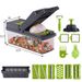 Tagliaverdure multifunzionale da cucina, utensile per insalata a mani libere, grattugia, trituratore e cubettatrice_voghion.com