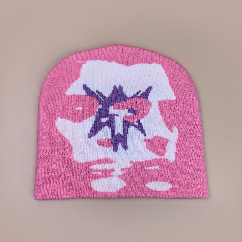 Berretto unisex in maglia bicolore - Design double-face alla moda per inverno e autunno - Stile streetwear hip hop - Elasticizzato 54-62 cm_voghion.com