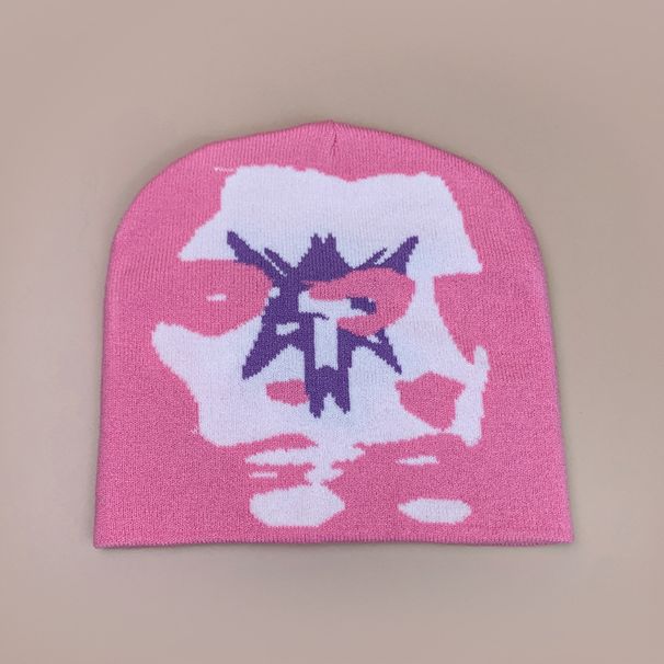 Berretto unisex in maglia bicolore - Design double-face alla moda per inverno e autunno - Stile streetwear hip hop - Elasticizzato 54-62 cm_voghion.com