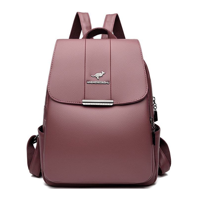 Mode Damen Reise Knapsa Mädchen Schulter Schule Taschen Rindsleder Sac Mochila Hohe Qualität Echtes Leder Frauen_voghion.com
