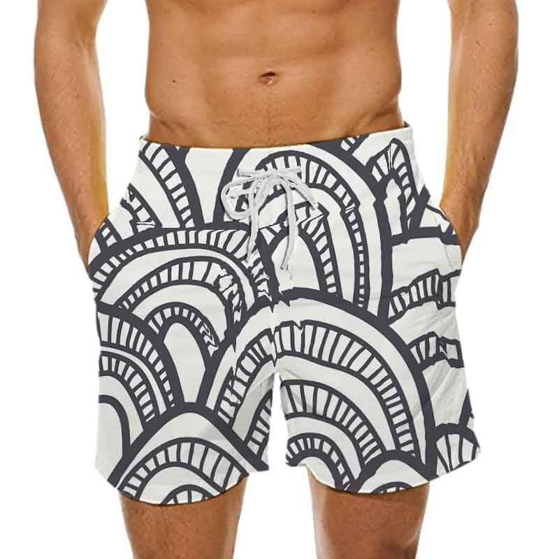 Unbeatable Quality Unbeatable Quality Summer Printed Creative Pattern Casual Men's Beach Shorts_voghion.com
