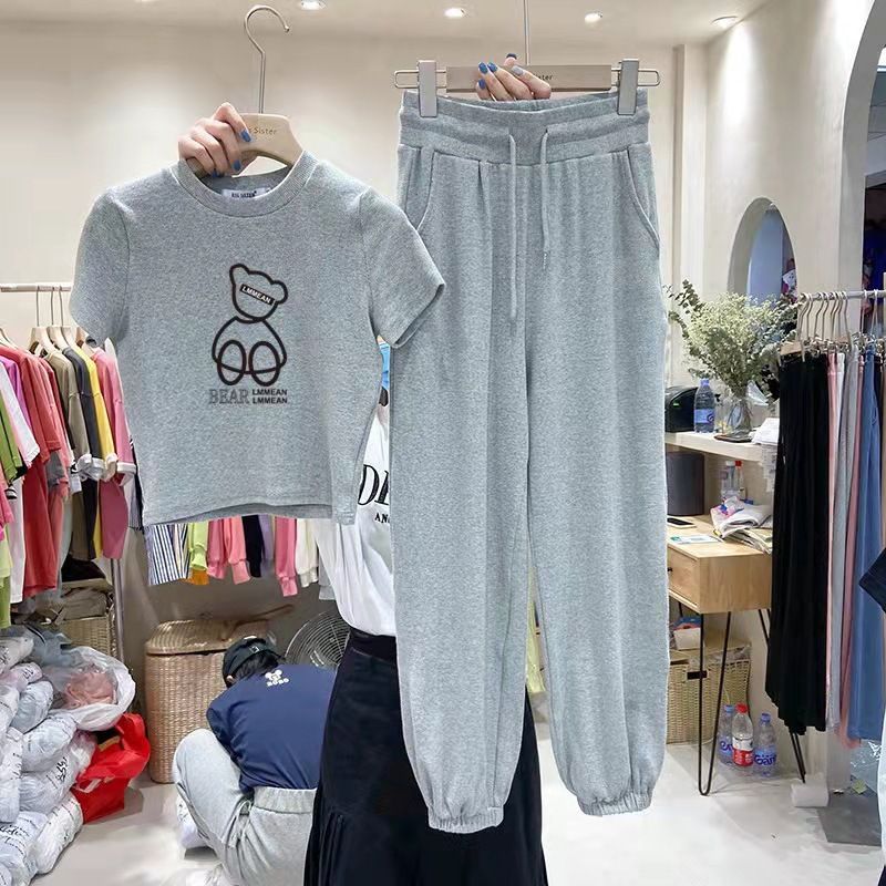 Traje informal de mujer, traje pequeño de dos piezas para adelgazar y reducir la edad._voghion.com