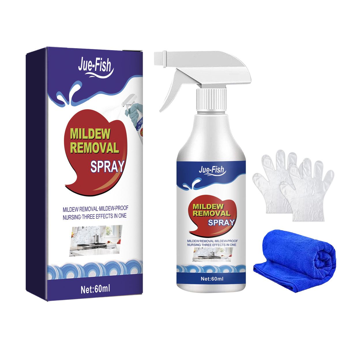 Eliminamuffa dal soffitto, pulizia delle pareti delle piastrelle del bagno, spray smacchiatore multifunzionale per la muffa_voghion.com