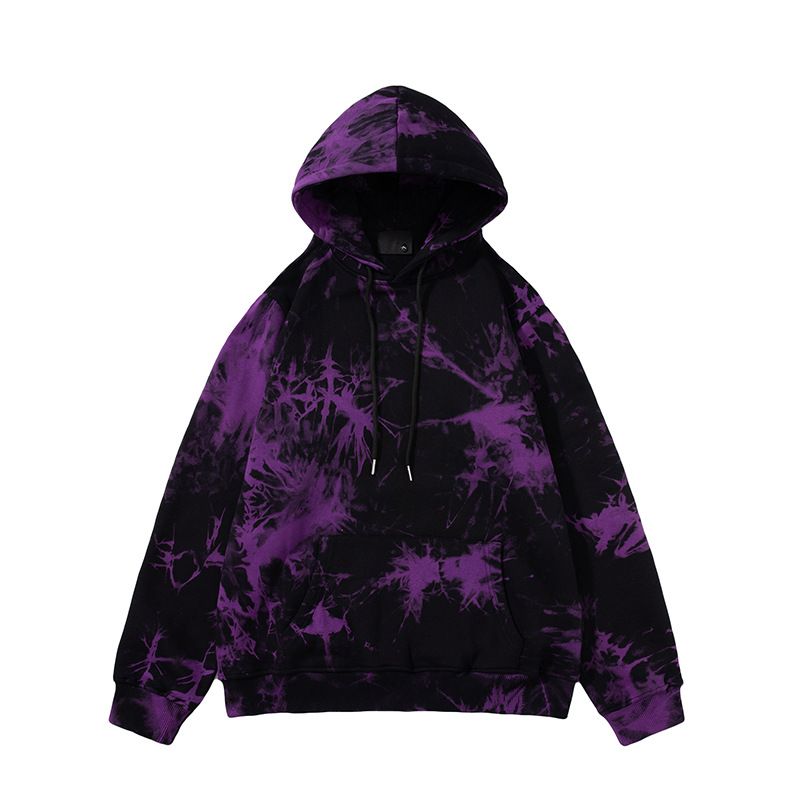 Herrenbekleidung Nationaler Trend Batik plus Samt-Kapuzenpullover für Herren Herbst und Winter neue lose große Größe Paar personalisierte Sweatshirt Spot_voghion.com