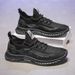 Atmungsaktive Strick-Freizeit-Sneaker für Herren mit rutschfester, weicher Sohle, leichte Mesh-Sommerschuhe für bequemen Gehkomfort, dünne Mesh-Freizeitschuhe_voghion.com