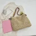 Ladies Fashion Summer Straw Crossbody Bag Women Beach Holiday Shopping Woven Shoulder Handbag Messenger Purses 240802_voghion.com