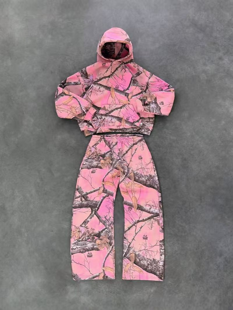 ​​Herren-Set aus Reißverschluss-Hoodie und Jogginghose, 3D-Print Streetwear, Oversize-Passform, Langarm, Polyester, Schwarz/Grau/Blau​​_voghion.com