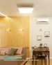 Glitzerlife LED Deckenleuchte Wohnzimmer Weiß Panel Flach 60*60CM 40W Rechteckig Deckenlampe 3000K_voghion.com