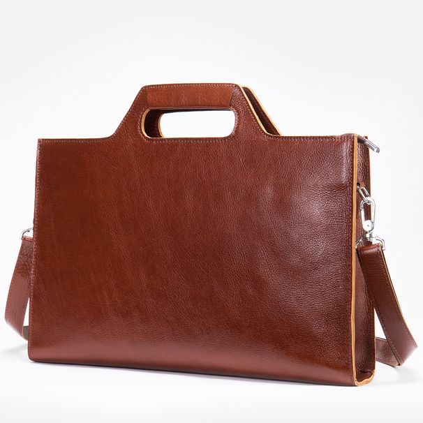 Nuova borsa da lavoro retrò in pelle bovina con strato superiore, da uomo, di alta qualità, da pendolare, a tracolla, per computer._voghion.com