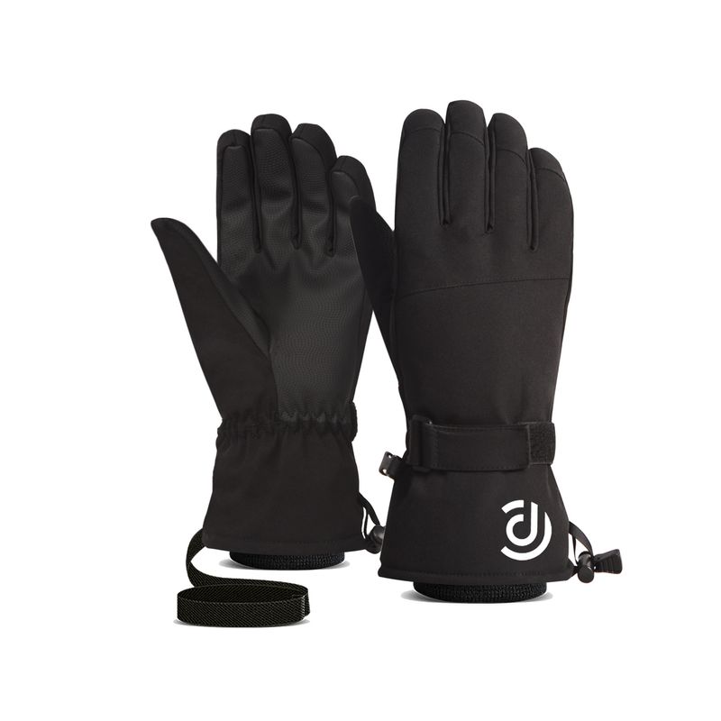 Ski Gloves Men And Women Winter White Warm Riding Sports Spot Amazon Touch Screen Five Finger Outdoor Cotton_voghion.com