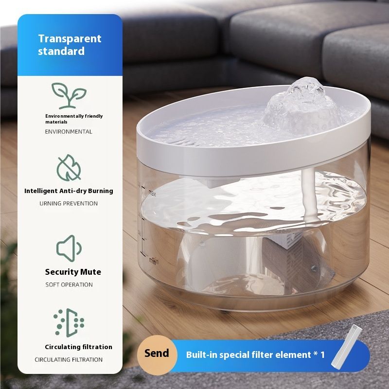 Dispensador de agua para gatos, filtración de circulación automática, inteligente y para perros, suministros para gatos, dispensador de agua para mascotas_voghion.com