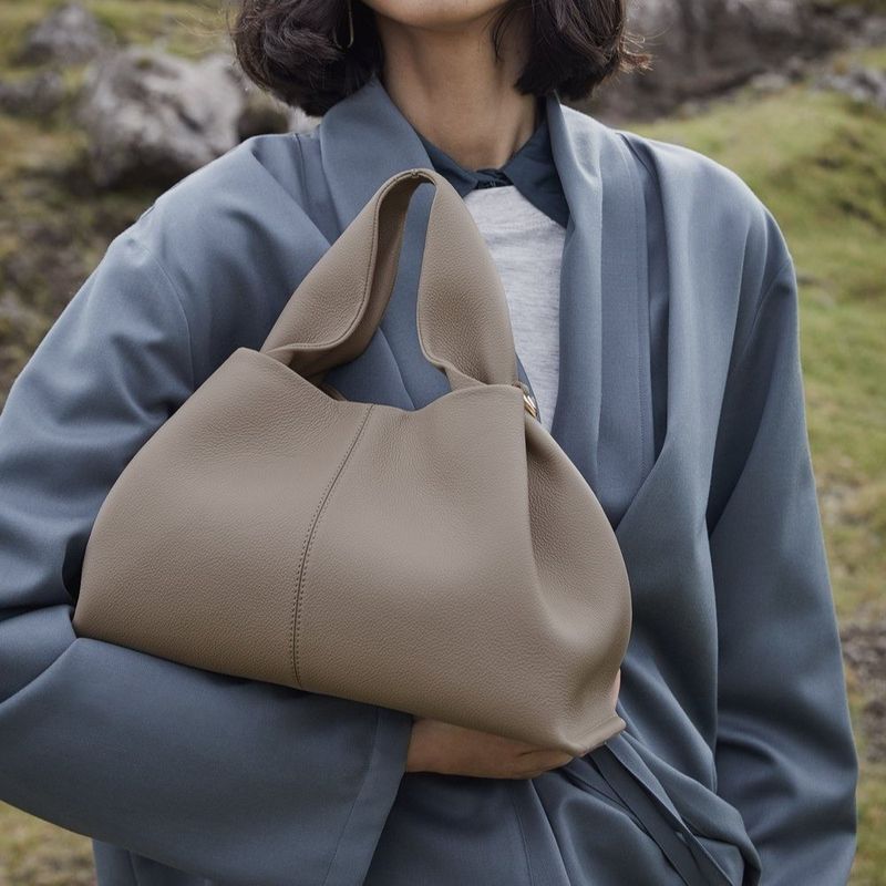 Cloud Dumpling Damentasche 2024 neue beliebte tragbare Lunchbox-Tasche Französische Textur Schulter-Umhängetasche_voghion.com