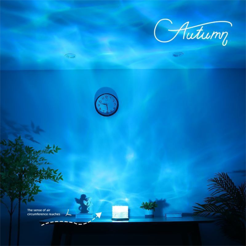 Atmosphere Internet Celebrity Romantic Ripple Projection Room Bedroom Dynamic Night Water Pattern Light Home Use_voghion.com