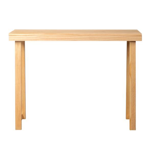 43.3 Inch Solid Wood Console Table For Entryway, Sofa Table Narrow Entryway Table For Hallway, Behind The Couch, Living Room, Foyer, Wood Color_voghion.com