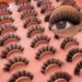 Eyelashes Set 20 Pairs Of Mixed 6D Mink False Eyelashes Natural Curling Eyelashes Thick Eyelashes_voghion.com