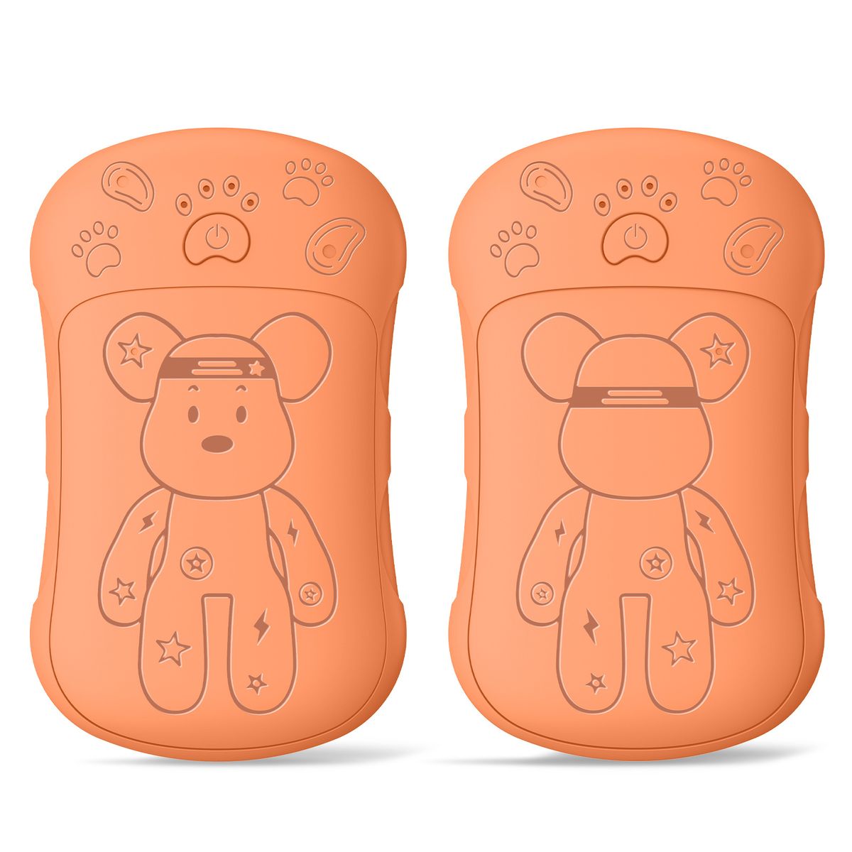 Magnetic Detachable Hand Warmer & Power Bank 2-in-1 - USB-C Rechargeable, 6000mAh Battery, 3 Heat Settings (Orange/Black/Pink/Beige)_voghion.com