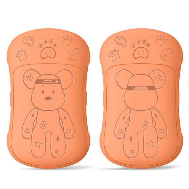 Magnetic Detachable Hand Warmer & Power Bank 2-in-1 - USB-C Rechargeable, 6000mAh Battery, 3 Heat Settings (Orange/Black/Pink/Beige)_voghion.com