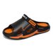 Men's Summer Slippers For Outdoor Wear, Anti Odor, Anti Slip, Shit Stepping Thick Sole, Outdoor Leisure Sports, Driving, Two Wear Beach Sandals_voghion.com