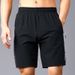 Men's shorts for outer wear in summer loose ice silk quick-drying sports pants shorts elastic plus fat large size pants for men_voghion.com