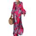 Fan 2025 Autumn New Rose Rød V-hals Talje Cinched Langærmet Jumpsuit Til Kvinder Jul Thanksgiving Halloween Valentinsdag_voghion.com
