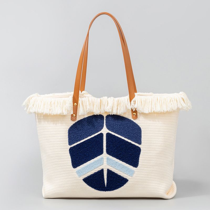 ENSPT towel embroidery tote bag Bohemian canvas women's bag European and American cross-border portable canvas bag niche design_voghion.com