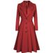 Women's Wool Blend Trench Coat Long Sleeve Elegant Casual Overcoat Fall Winter Fashion Outerwear In Multiple Colors & Sizes_voghion.com
