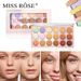 MISS ROSE 18 Color Concealer Palette Wodoodporny korektor rozjaśniający cienie pod oczami_voghion.com