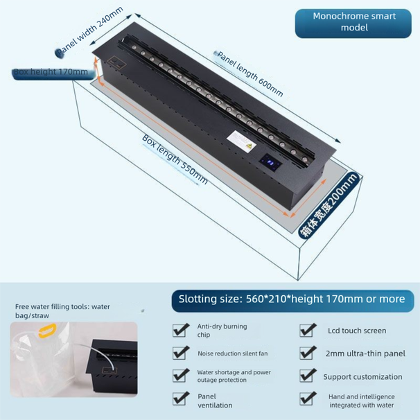 Home 3D Atomized European Style Embedded Electronic Fireplace Simulated Flame Internet Celebrity TV Decorative Cabinet_voghion.com