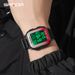 Digital Sports Watch With LED Display, Waterproof, Alarm, Stopwatch, Countdown, Dual Time, Square Dial For Casual, Business, And Outdoor Activities_voghion.com