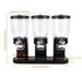 3 Canister Cereal Dispenser, Kitchen Pantry Storage Organizer For Cereal, Rice, Snacks, Countertop Space Saving Containers_voghion.com
