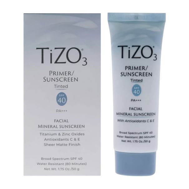 Tizo 3 Mineral Facial Primer Sunscreen Tinted SPF 40 PA 1.75 OZ_voghion.com