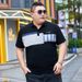 Herrenbekleidung Beliebte Herrenbekleidung in Übergröße, kurzärmeliges Poloshirt mit Revers, extragroßes lässiges T-Shirt-Oberteil mit Kragen, trendige Sommerkleidung_voghion.com