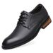 Elegante Herren-Lederschuhe, Lederschuhe mit runder Spitze_voghion.com