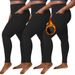 Women's clothing Fleece lined plus fleece plus size leggings high waisted warm yoga pants with pockets suitable for exercise_voghion.com