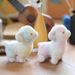 Adorable Lamb Plush Fluffy Keychain Soft Cotton Cute Sheep Charm Bag_voghion.com