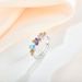 Ring for women S925 sterling silver simple fashion colored zircon light luxury ins niche design high end hand jewelry_voghion.com