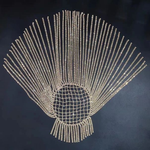 Lasni dodatki osebnost pretirana okrasna dolga resica pokrivalo za punk lase verižica za nočni klub nastop pokrivalo_voghion.com