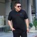 Férfi ruházat plus size hajtókás rövid ujjú póló extra nagy üzleti lezser póló félujjas póló 7XL_voghion.com