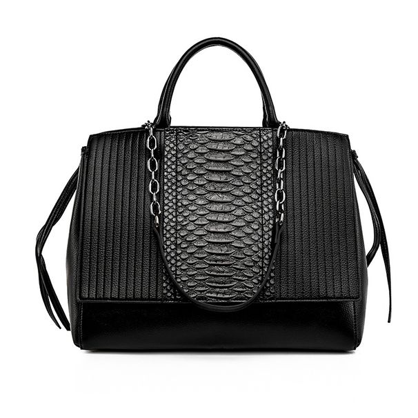 Bagagli e borse Borsa tote con motivo coccodrillo Borsa alla moda con texture Borsa da donna Cross Border Nuova borsa da donna di grande capacità Borsa a tracolla di alta qualità_voghion.com