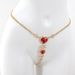 Set di mutandine sexy con strass rossi, perizoma, vita e pancia, bikini a forma di cuore, catena per il corpo in cristallo_voghion.com