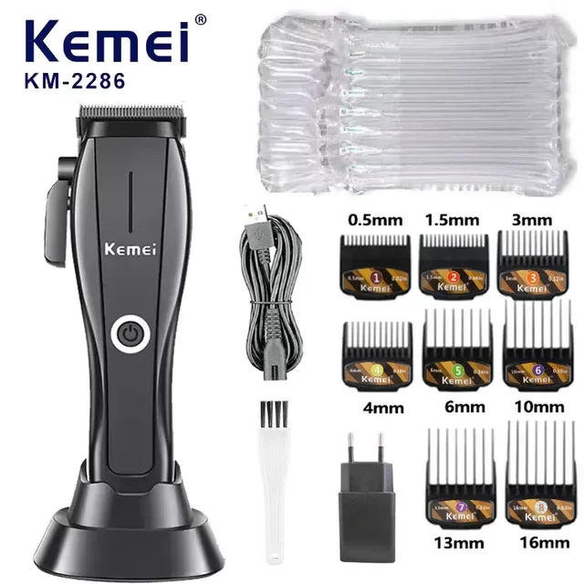 KM-2286 Professionelle Hoerschneider Trimmer Set Verstellbar Baart Männer Hoerschnëtt Opluedbar_voghion.com