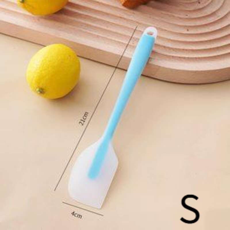 Raschietto in silicone, spatola integrata, strumento di cottura per alimenti, tagliapasta, raschietto per crema, pala per uso domestico_voghion.com
