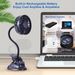 Portable Clip-on Push-pull Fan 3 Speed Setting Flexible Bendable USB Rechargeable Operation Silent Desktop Fan Desktop Mini Small Fan_voghion.com