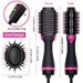 Forrólevegős kefe, 4 az 1-ben teljes testű hajszárító kefe, negatív ionos hajszárító fésű, szalon hajformázó kefe, hajegyenesítéshez, göndörítéshez és szárításhoz_voghion.com